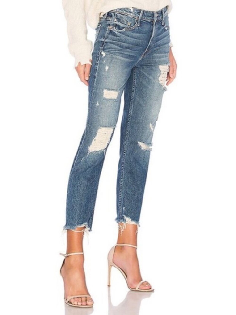 Womens Mother Blue (Item-38) The Sinner Ice Cream You Scream Blue Denim Jean 27